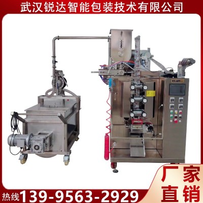 銳達 高速醬料包裝機廠家 辣椒醬香料裝袋機 膏體分裝機 自動攪拌上料
